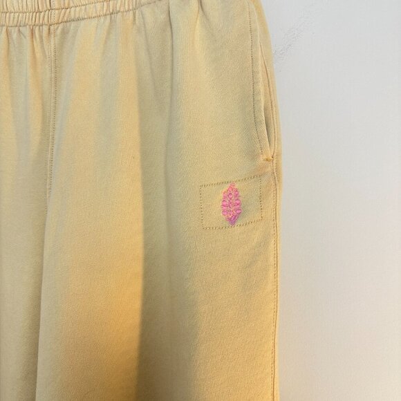FREE PEOPLE Movement All Star Logo Pants in Pink Sand Size Medium - Picture 5 of 12